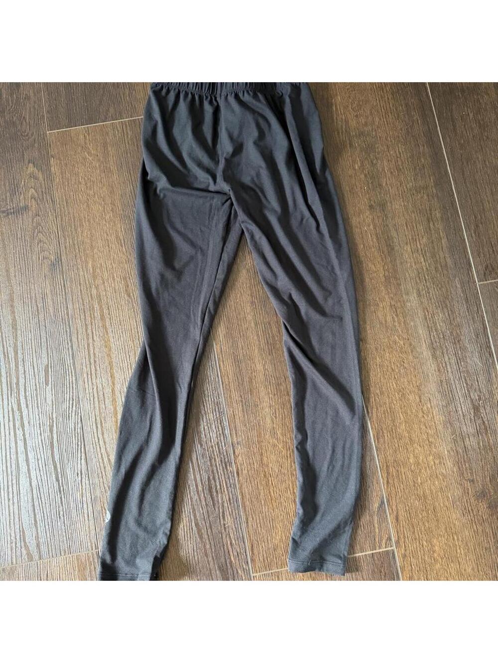 Women's Grey and Black Legging